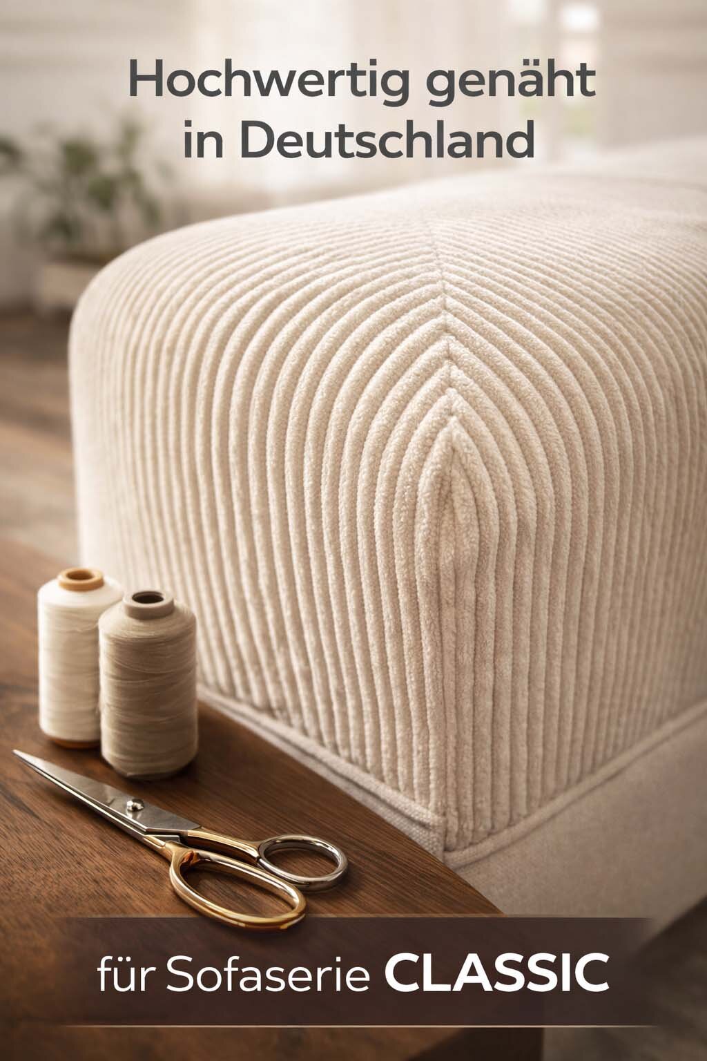 Alsterdüne Classic Schlafsofas sind hochwertig per Hand vernäht