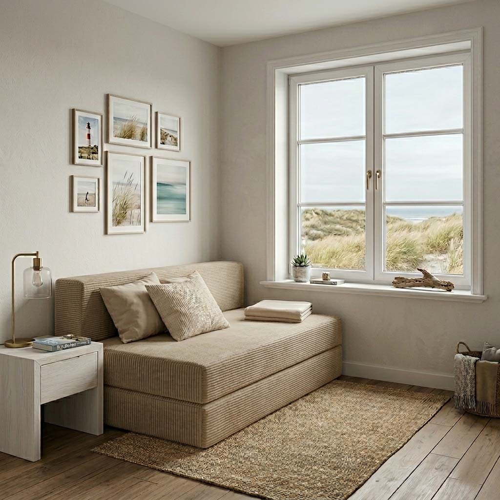 Gästebett-Schlafsofa Ferienwohnung Sylt
