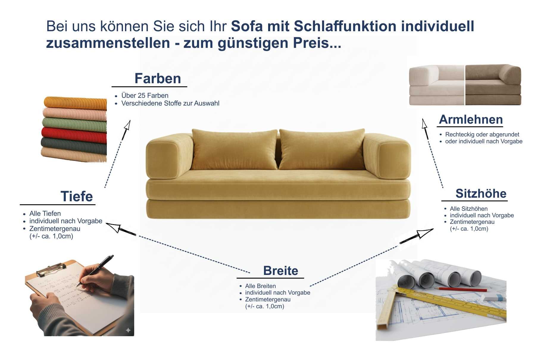 Sofas individuell angefertigt zum günstigen Preis