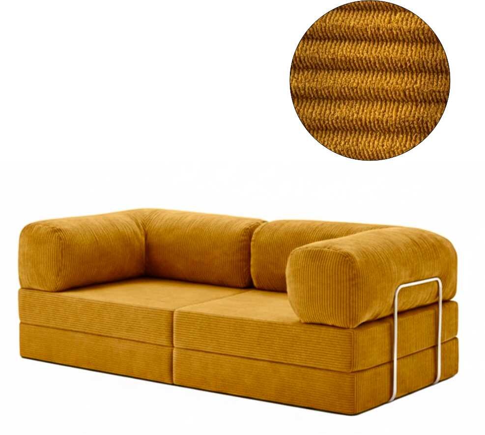 Lounger Schlafsofa in altgelb