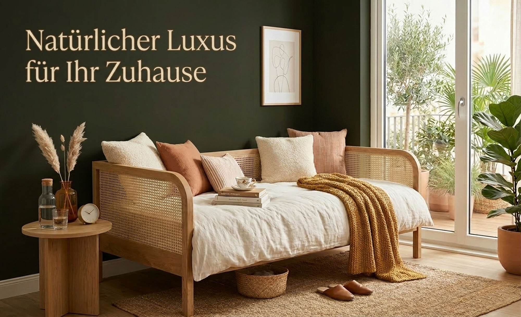 Rattanbett von Dannenfelser Hamburg