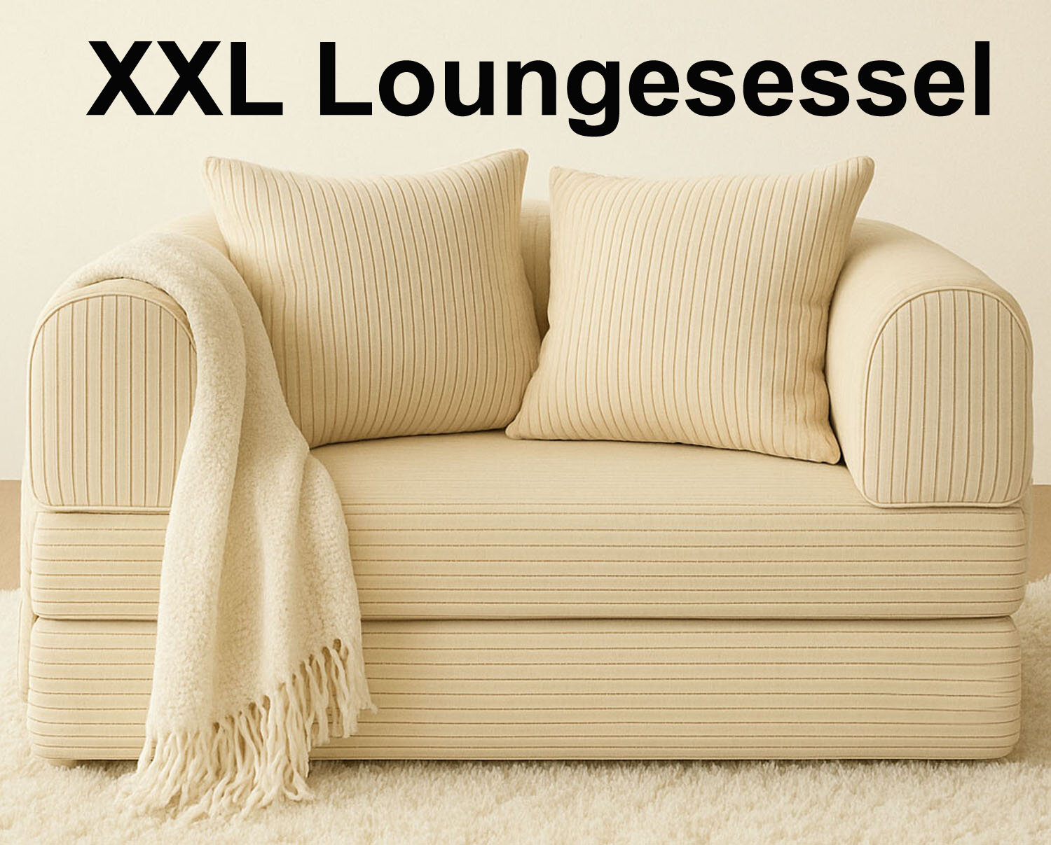 XL Lounge Sessel mit Schlaffunktion