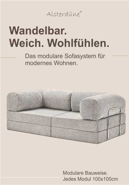 Wandelbares Schlafsofa Lounger von Alsterdüne