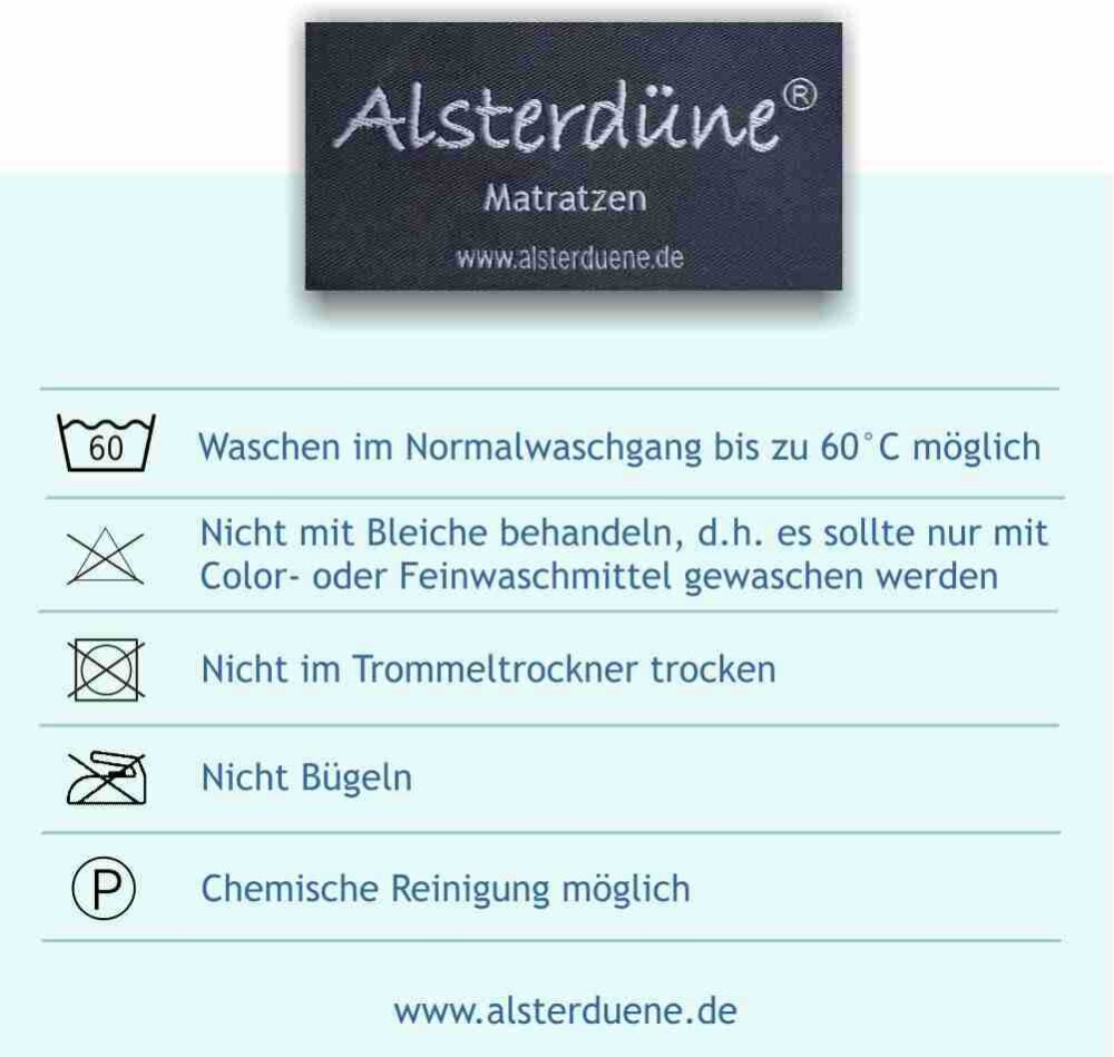 Gästebettmatratze 90x190cm, Höhe 10cm, Schadstoff zertifiziert, Allergiker geeignet