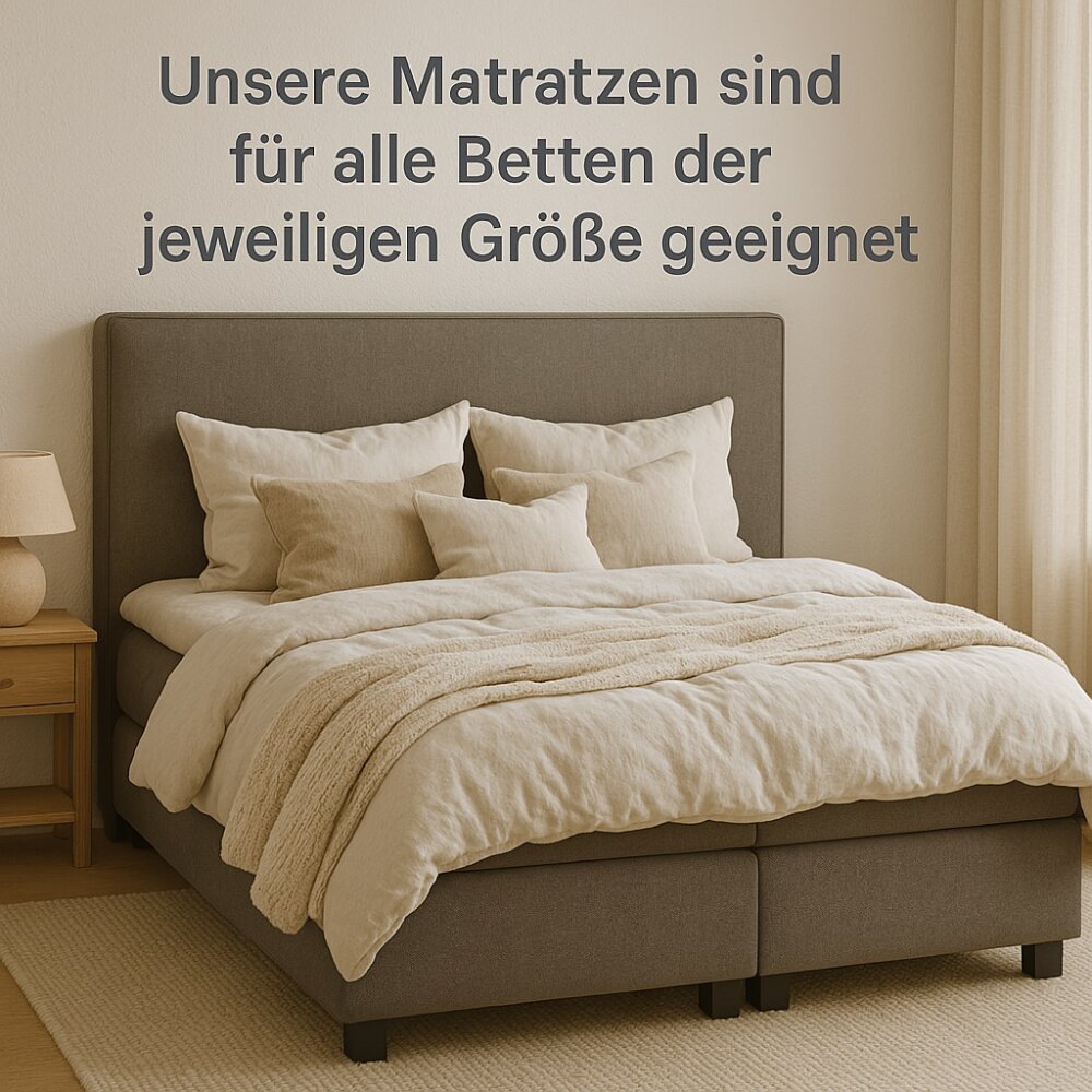 Matratze ALSTERDÜNE® AIR, Höhe 17cm, 9-Zonen, Raumgewicht HR45, Bezug Aloe Vera