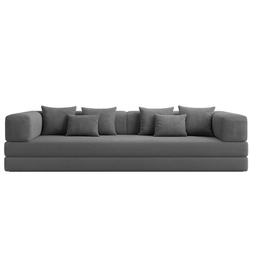 XXL Sofa mit Schlaffunktion, Cordstoff, 300x110/120cm,...