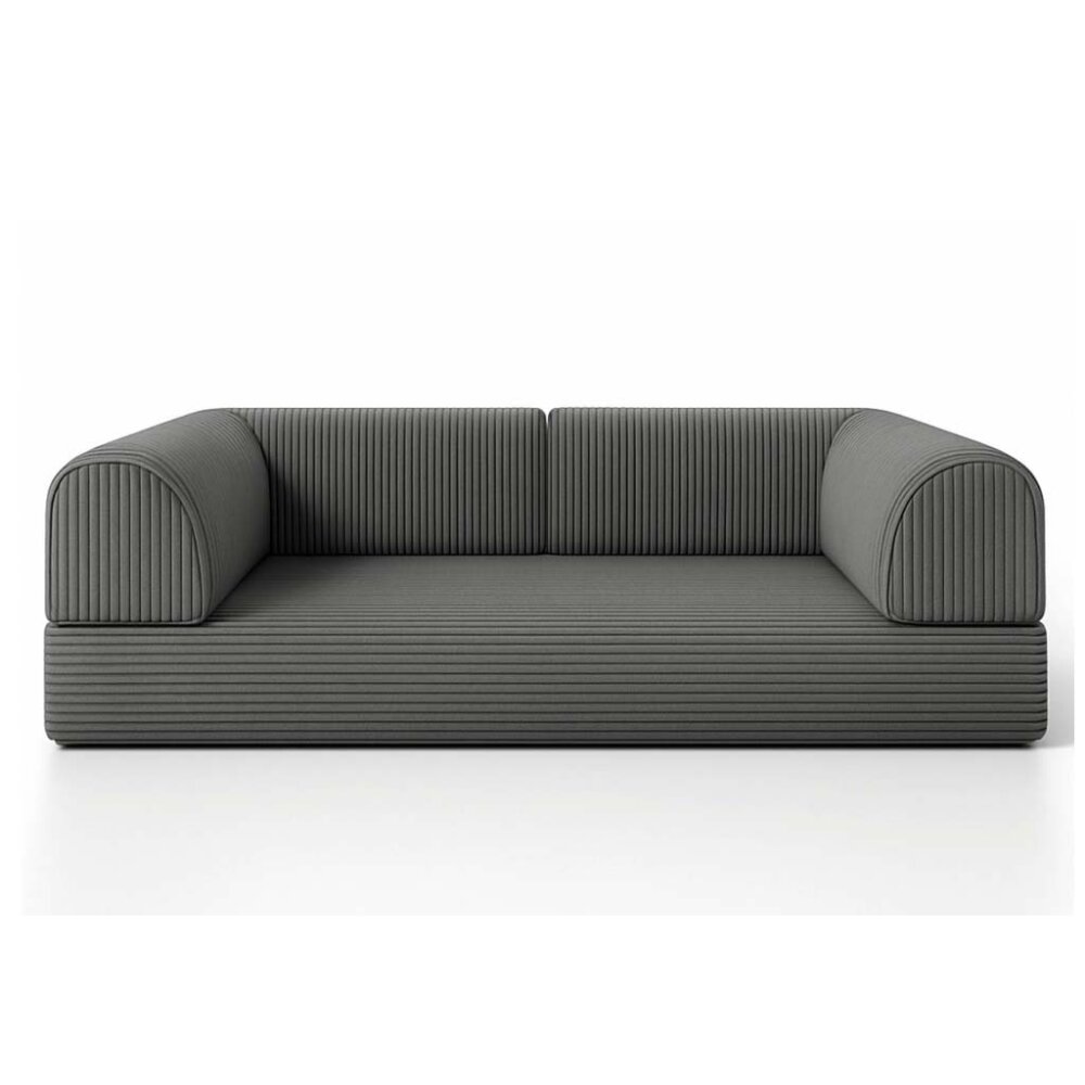 Chilliges Bodensofa  mit Schlaffunktion, Cordstoff, viele Größen + Farben