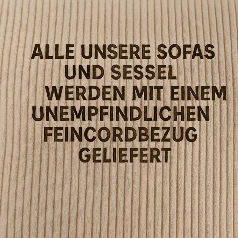 Matratze für Europaletten, Kaltschaum, Cordbezug, 120x80x14cm
