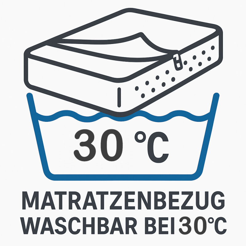 Matratze für Europaletten, Kaltschaum, Cordbezug, 120x80x14cm