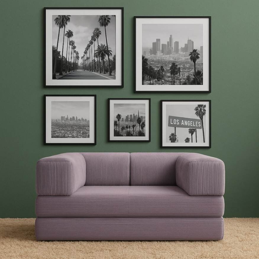 XXL-Loungesessel mit Schlaffunktion, Feincord, 125x100cm