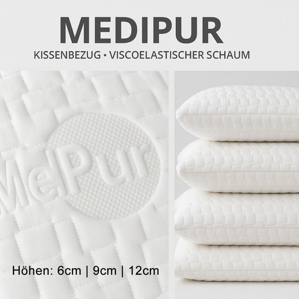 Alsterdüne® orthopädisches Kopfkissen, antibakterieller Bezug MEDIPUR®