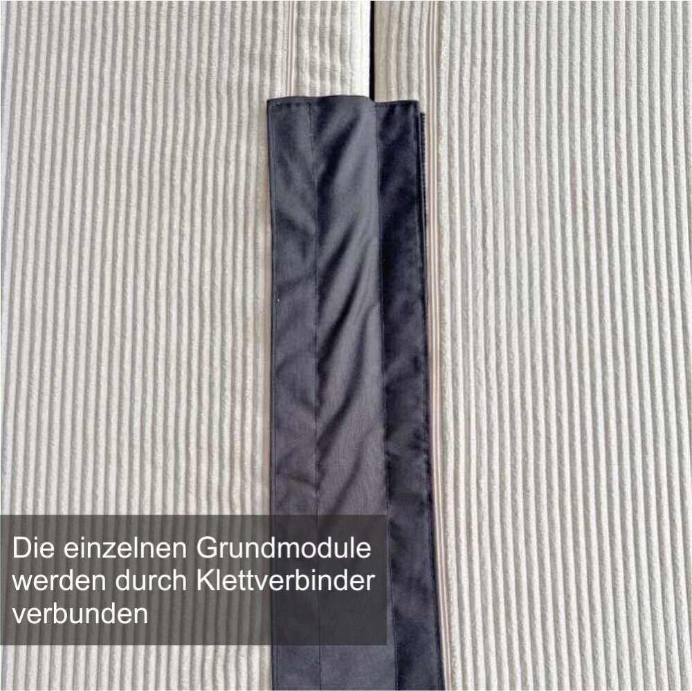 3-Sitzer LOUNGER, 300x100cm, mit Schlaffunktion, Cordstoff