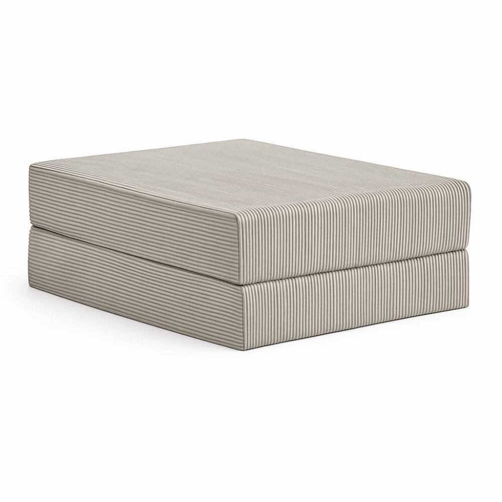 Modularer Hocker/Schlafsessel LOUNGER, 100x100cm, Cordstoff