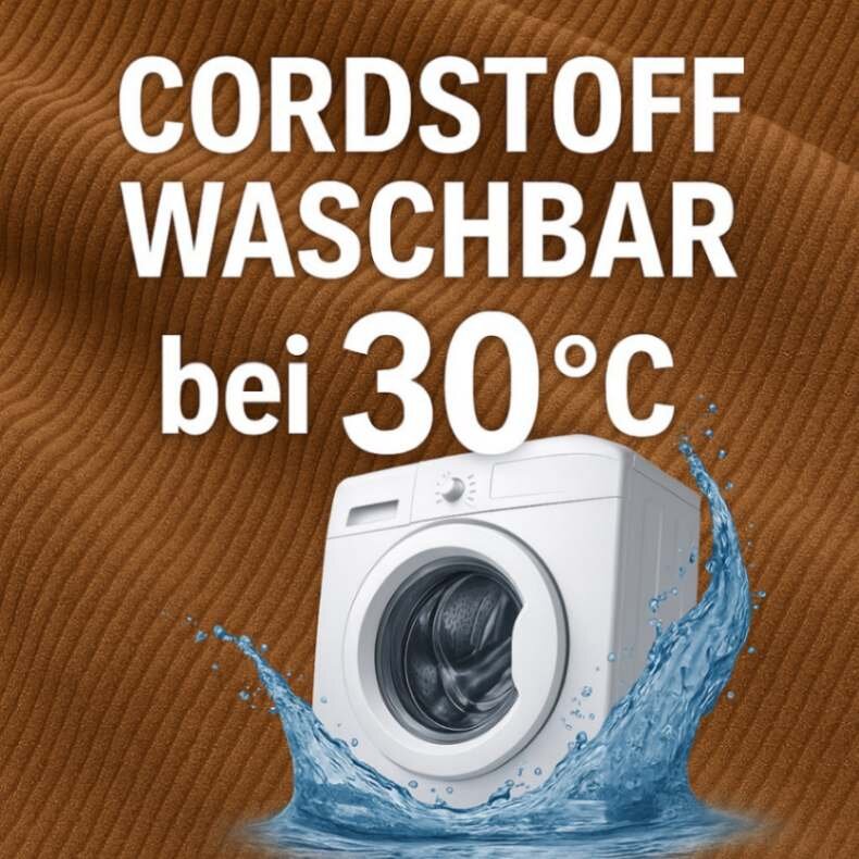 Modularer Hocker/Schlafsessel LOUNGER, 100x100cm, Cordstoff