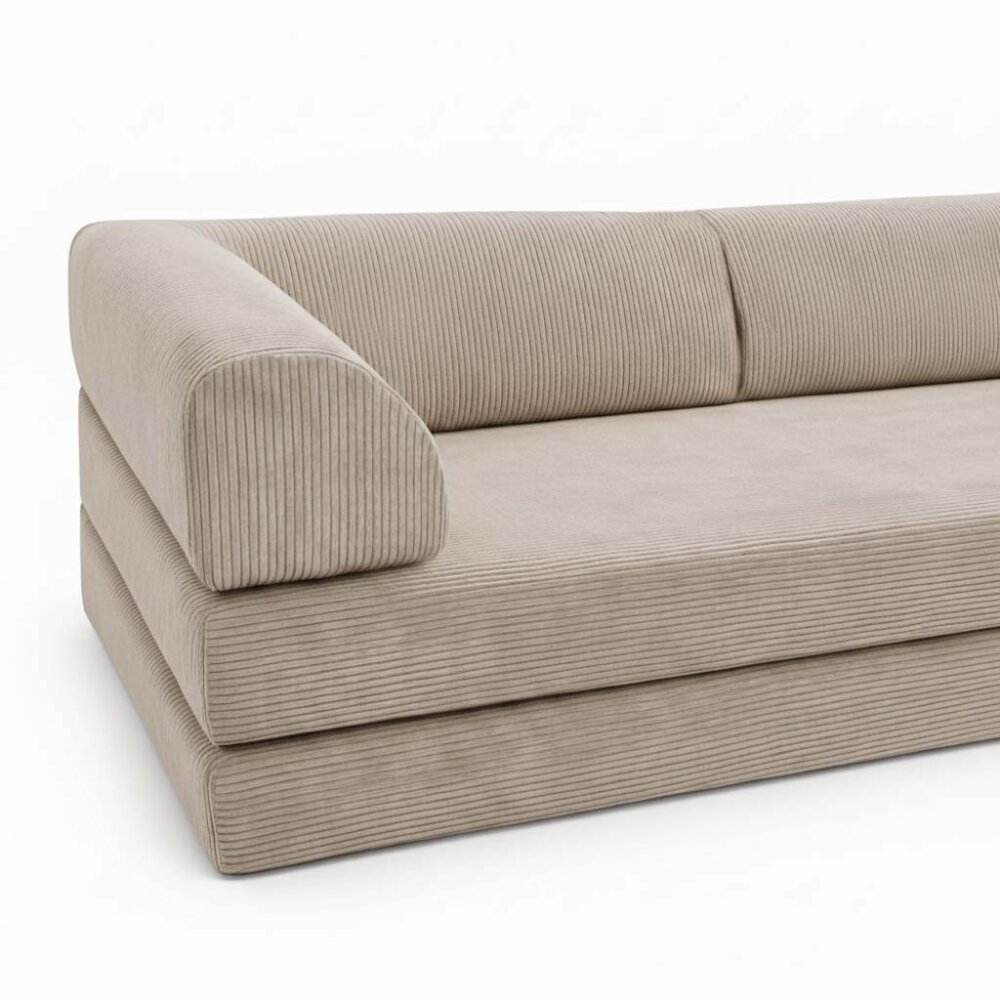 Sofa Alsterdüne CLASSIC mit Gästbettfunktion, viele Farben, Cord-Stoff