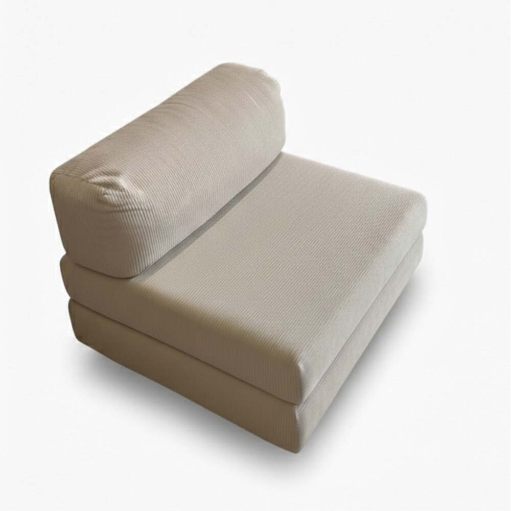 Schlafsessel Lounger, 100x100cm, Cordstoff, Kaltschaum