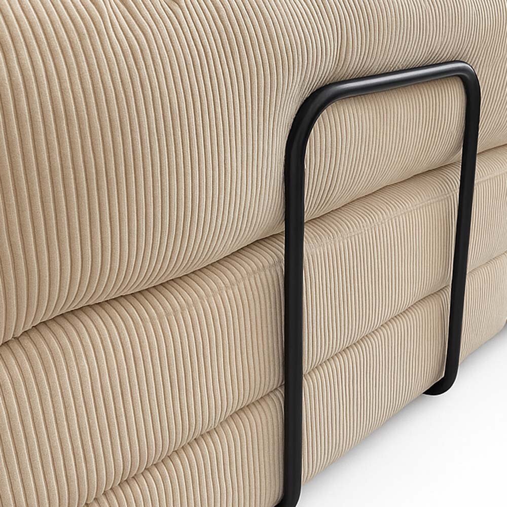 Schlafsessel Lounger, 100x100cm, Cordstoff, Kaltschaum