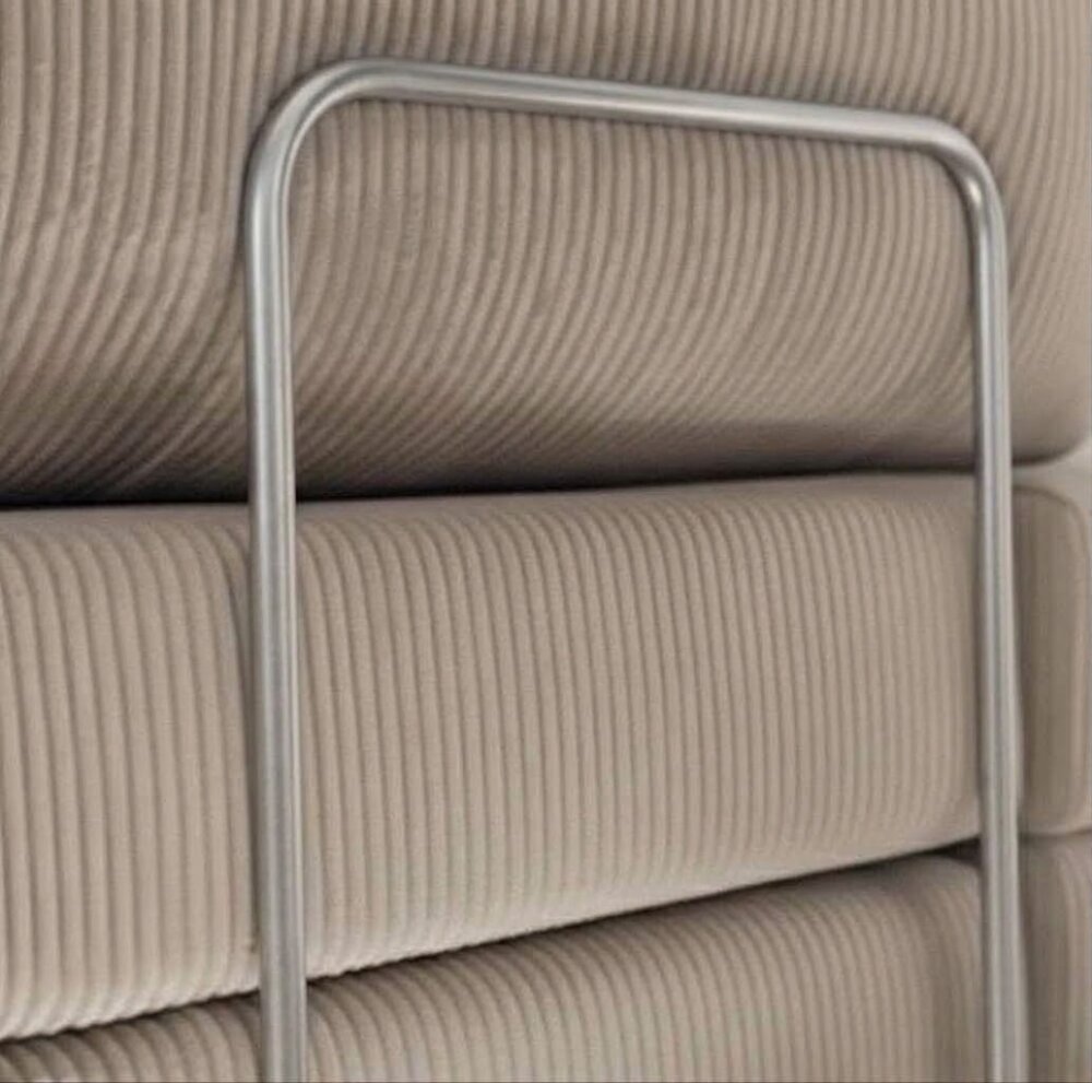 Ecksofa LOUNGER li/re, 300x200cm, mit Schlaffunktion, Cordstoff